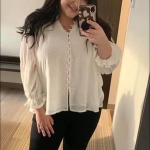 White Button Up Blouse